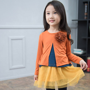 汗布圖案連衣裙